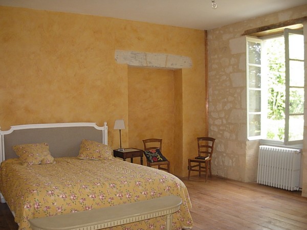 Stuc de mantoue Ocre jaune et ocre havane dans une chambre